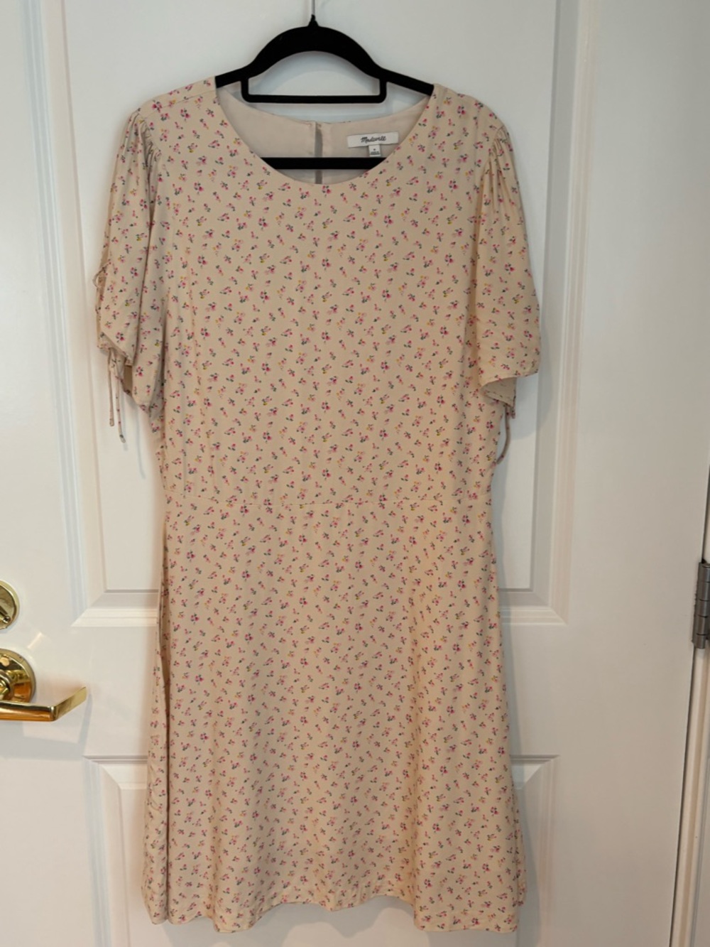 Madewell Floral Short Sleeve Dress